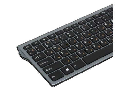 Клавиатура беспроводная Oklick 890S серый